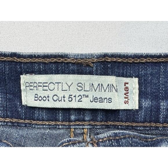 Levi's 512 Women's Perfectly Slimming Bootcut Blue Jeans - Size 10M (30x30.5) - Picture 6 of 7